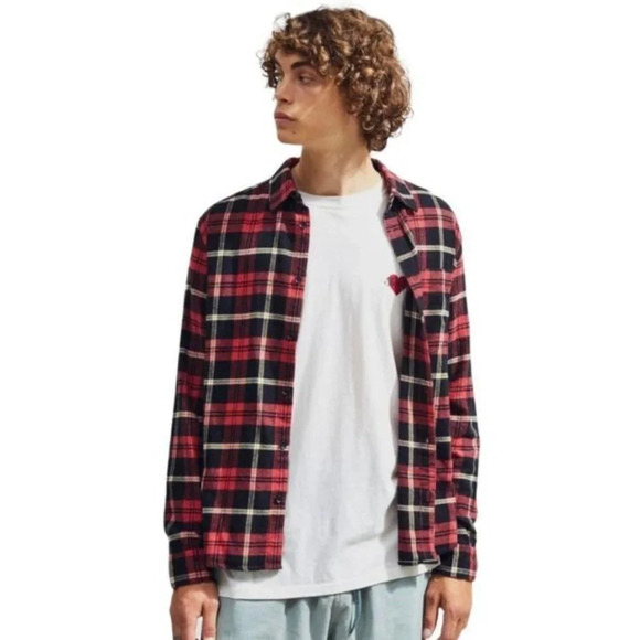 Urban Outfitters Plaid Flannel Button Down Shirt - Picture 1 of 5